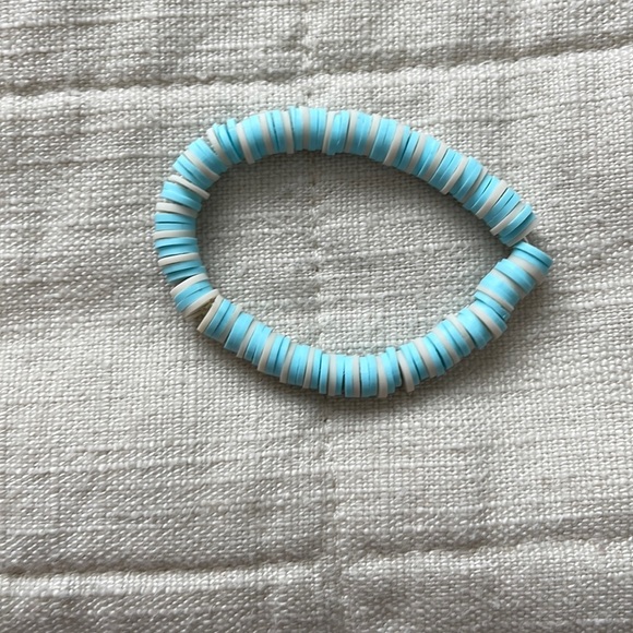 Light blue aesthetic clay bead bracelet - Picture 1 of 4